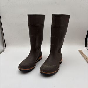 ASTM f2413-05 Baffin Gempler’s Brown Bear Steel Toe Rubber Boots Size 10 Men’s